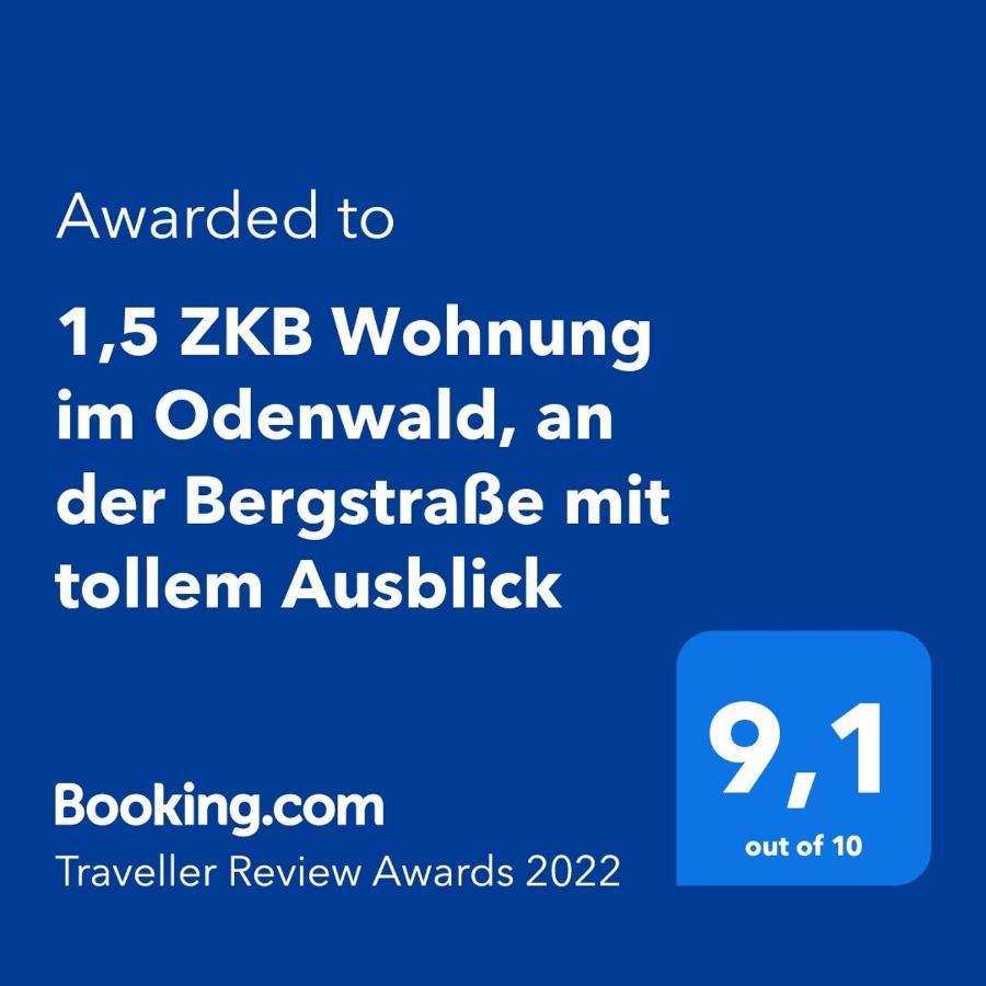1,5 ZKB Wohnung im Odenwald, an der Bergstraße mit tollem Ausblick Rimbach  Exterior foto